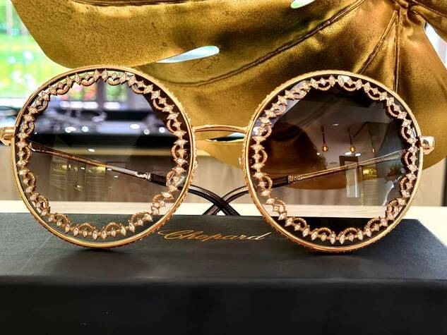 Lunettes Vintage Chopard C031 Monture Demi-ronde Or Et Argent - Allemagne - Unisexe - Occasion
