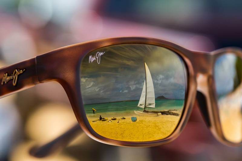 Lunettes de soleil Maui jim, lunettes sport avec verres polarisés et exclusivité Manchester United
